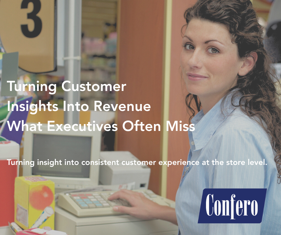 Turning insight into consistent customer experience at the store level involves thoughtful data aggregation and dissemination.